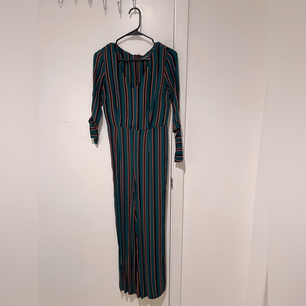 Green Stripes Jumpsuit Size XS